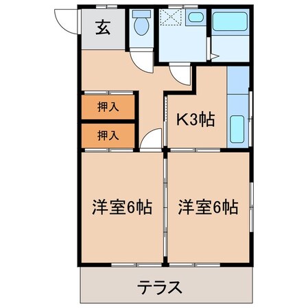 泉町ハイツの物件間取画像